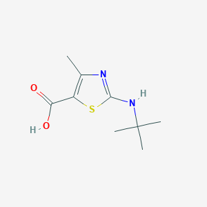 molecular formula C9H14N2O2S B8649093 2-t-Butylamino-4-methyl-thiazole-5-carboxylic acid CAS No. 162651-11-8