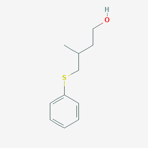 molecular formula C11H16OS B8649101 3-Methyl-4-(phenylsulfanyl)butan-1-ol CAS No. 88408-80-4