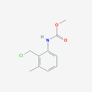 molecular formula C10H12ClNO2 B8649142 2-Methyl-6-methoxycarbonylaminobenzyl chloride 