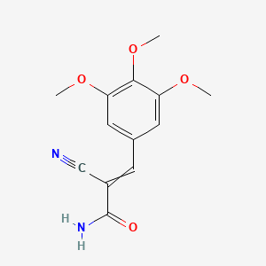 2-Cyano-3-(3,4,5-trimethoxyphenyl)prop-2-enamide