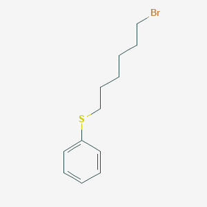 molecular formula C12H17BrS B8649234 Benzene, [(6-bromohexyl)thio]- CAS No. 65117-29-5
