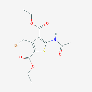 2,4-Diethoxycarbonyl-3-bromomethyl-5-acetylaminothiophene