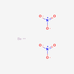 molecular formula BeN2O6<br>Be(NO3)2<br>BeN2O6 B086493 Beryllium nitrate CAS No. 13597-99-4