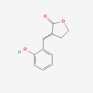 molecular formula C11H10O3 B8649354 alpha-(2'-Hydroxybenzylidene)-gamma-butyrolactone 