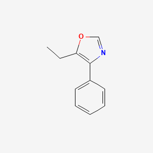 molecular formula C11H11NO B8649359 5-Ethyl-4-phenyloxazole CAS No. 20662-91-3