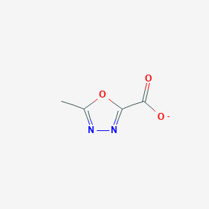 molecular formula C4H3N2O3- B8649423 5-Methyl-1,3,4-oxadiazole-2-carboxylate 