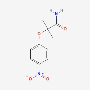 molecular formula C10H12N2O4 B8649433 2-Methyl-2-(4-nitrophenoxy)propanamide CAS No. 62100-49-6