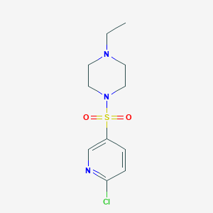 1-[(6-Chloropyridin-3-yl)sulfonyl]-4-ethylpiperazine