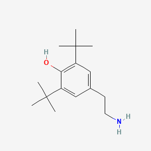 molecular formula C16H27NO B8649504 4-(2-Aminoethyl)-2,6-di-t-butylphenol CAS No. 5377-40-2