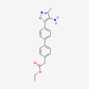 Ethyl 2-(4'-(4-amino-3-methylisoxazol-5-yl)-[1,1'-biphenyl]-4-yl)acetate