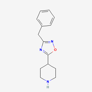 4-(3-Benzyl-1,2,4-oxadiazol-5-yl)piperidine