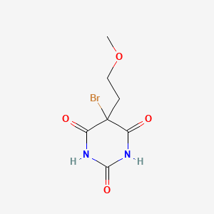 molecular formula C7H9BrN2O4 B8649544 5-Bromo-5-(2-methoxyethyl)pyrimidine-2,4,6(1H,3H,5H)-trione CAS No. 620632-54-4