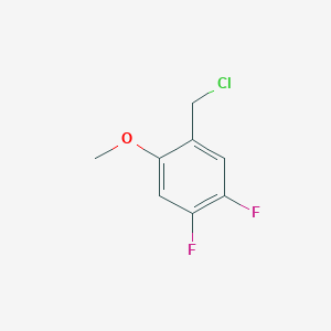molecular formula C8H7ClF2O B8649585 4,5-Difluoro-2-methoxybenzyl chloride 