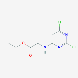 molecular formula C8H9Cl2N3O2 B8649602 Ethyl (2,6-dichloropyrimidin-4-yl)glycinate 