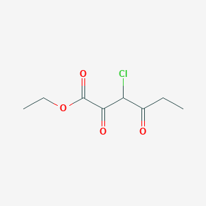 molecular formula C8H11ClO4 B8649624 Ethyl 3-chloro-2,4-dioxohexanoate CAS No. 36983-42-3