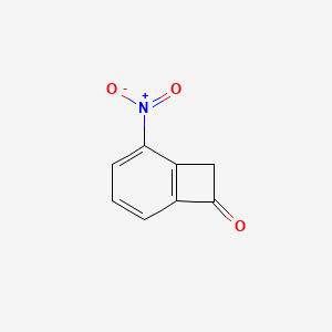 molecular formula C8H5NO3 B8649687 3-Nitrobenzocyclobutenone 