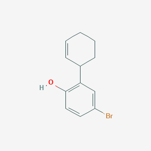 molecular formula C12H13BrO B8649711 4-Bromo-2-cyclohex-2-enyl-phenol CAS No. 173537-19-4