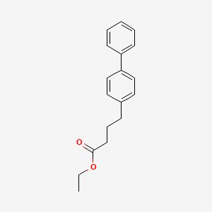 molecular formula C18H20O2 B8649727 Ethyl 4-(4-phenylphenyl)butanoate 
