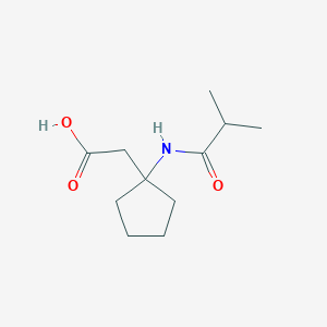 molecular formula C11H19NO3 B8649753 (1-Isobutyrylamino-cyclopentyl)-acetic acid 