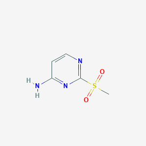 molecular formula C5H7N3O2S B8649786 (2-Methanesulfonyl-pyrimidin-4-yl)-amine 