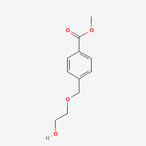 molecular formula C11H14O4 B8649807 Methyl 4-((2-hydroxyethoxy)methyl)benzoate 