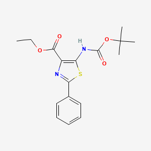 Ethyl 5-(tert-butoxycarbonylamino)-2-phenylthiazole-4-carboxylate