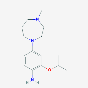 2-Isopropoxy-4-(4-methyl-1,4-diazepan-1-YL)aniline