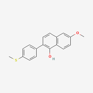 6-Methoxy-2-(4-methylthiophenyl)naphthalene-1-ol