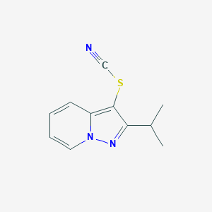 2-(Propan-2-yl)pyrazolo[1,5-a]pyridin-3-yl thiocyanate