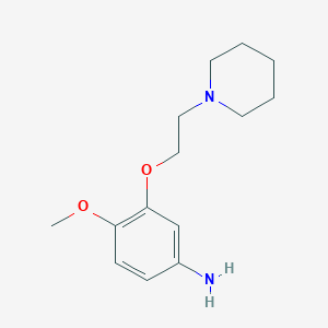 4-Methoxy-3-[2-(piperidin-1-yl)ethoxy]aniline