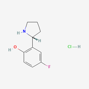 (R)-4-fluoro-2-(pyrrolidin-2-yl)phenol hydrochloride