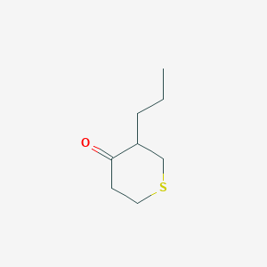 molecular formula C8H14OS B8650069 3-propylthian-4-one 