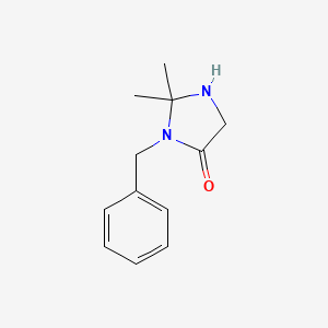 molecular formula C12H16N2O B8650121 3-Benzyl-2,2-dimethylimidazolidin-4-one 