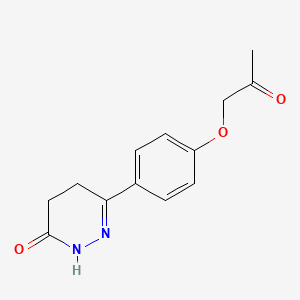 6-[4-(2-Oxopropoxy)phenyl]-4,5-dihydropyridazin-3(2H)-one