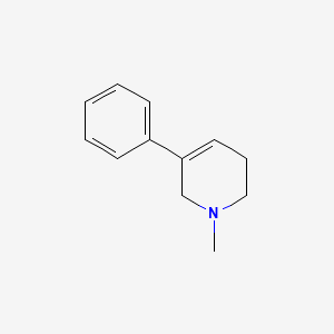 molecular formula C12H15N B8650160 Pyridine, 1,2,3,6-tetrahydro-1-methyl-5-phenyl- CAS No. 6755-56-2