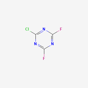 molecular formula C3ClF2N3 B8650238 2-Chloro-4,6-difluoro-1,3,5-triazine CAS No. 696-85-5