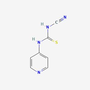 molecular formula C7H6N4S B8650288 N-Cyano-N'-pyridin-4-ylthiourea CAS No. 94923-30-5