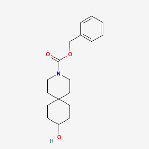 molecular formula C18H25NO3 B8650355 Benzyl 9-hydroxy-3-azaspiro[5.5]undecane-3-carboxylate 