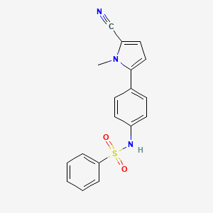 N-(4-(5-Cyano-1-methyl-1H-pyrrol-2-yl)phenyl)benzenesulfonamide