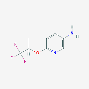 molecular formula C8H9F3N2O B8650643 3-Pyridinamine,6-(2,2,2-trifluoro-1-methylethoxy)- 