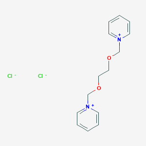 molecular formula C14H18Cl2N2O2 B086507 1,1'-[Ethylenebis(oxymethylene)]dipyridinium dichloride CAS No. 14417-67-5