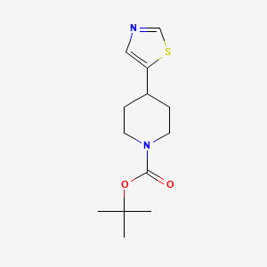 molecular formula C13H20N2O2S B8650701 Tert-butyl 4-(1,3-thiazol-5-yl)piperidine-1-carboxylate 