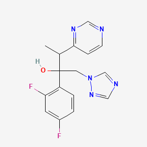 2-(2,4-Difluorophenyl)-3-(pyrimidin-4-yl)1-(1H-1,2,4-triazol-1-yl)butan-2-ol