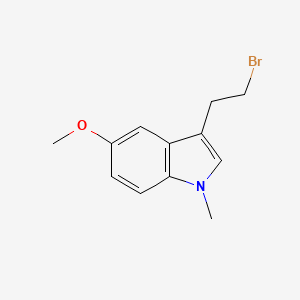 molecular formula C12H14BrNO B8650784 3-(2-Bromoethyl)-5-methoxy-1-methylindole CAS No. 185558-16-1