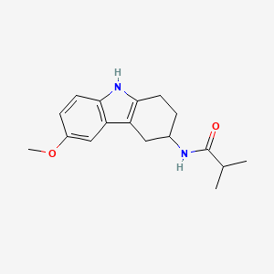 molecular formula C17H22N2O2 B8650820 N-(6-methoxy-2,3,4,9-tetrahydro-1H-carbazol-3-yl)-isobutyramide 
