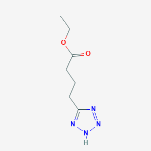 molecular formula C7H12N4O2 B8650825 ethyl 4-(2H-tetrazol-5-yl)butanoate CAS No. 91939-43-4