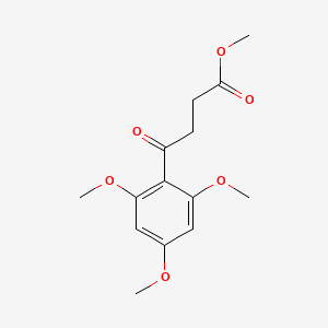 molecular formula C14H18O6 B8650894 Methyl 4-oxo-4-(2,4,6-trimethoxyphenyl)butanoate 