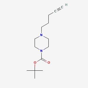 molecular formula C14H24N2O2 B8650909 tert-butyl 4-(pent-4-yn-1-yl)piperazine-1-carboxylate 