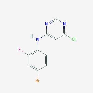 molecular formula C10H6BrClFN3 B8650942 N-(4-bromo-2-fluorophenyl)-6-chloropyrimidin-4-amine 