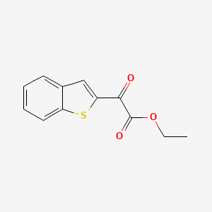 molecular formula C12H10O3S B8651080 Ethyl-2-oxo-2-(2-benzothienyl)acetate 